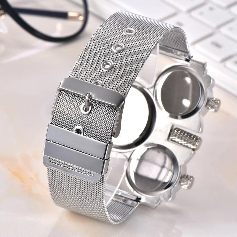 Cockpit Triple-Dial Watch