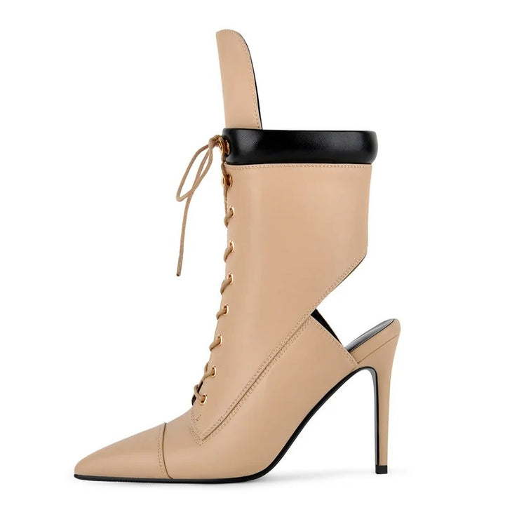 Backstage Cutout Stiletto Booties