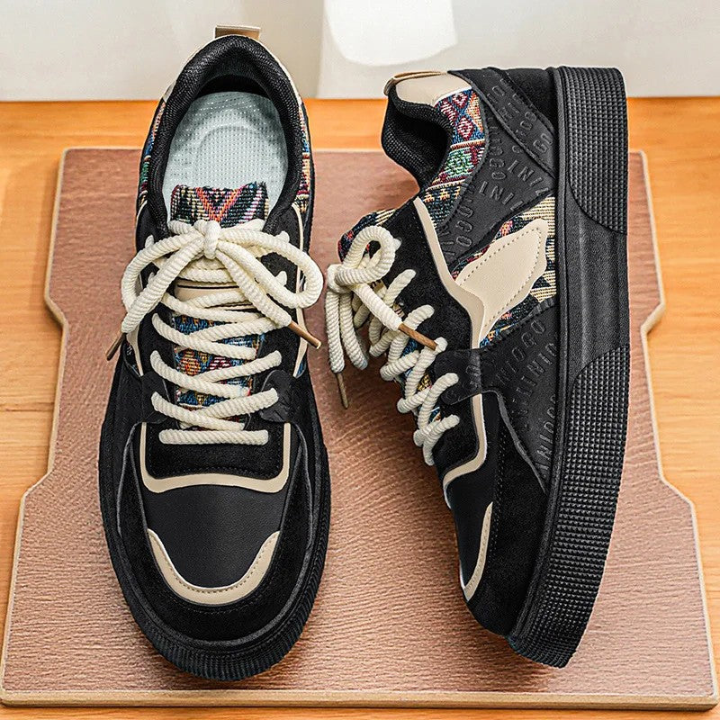 Bazaar Woven-Panel Sneakers
