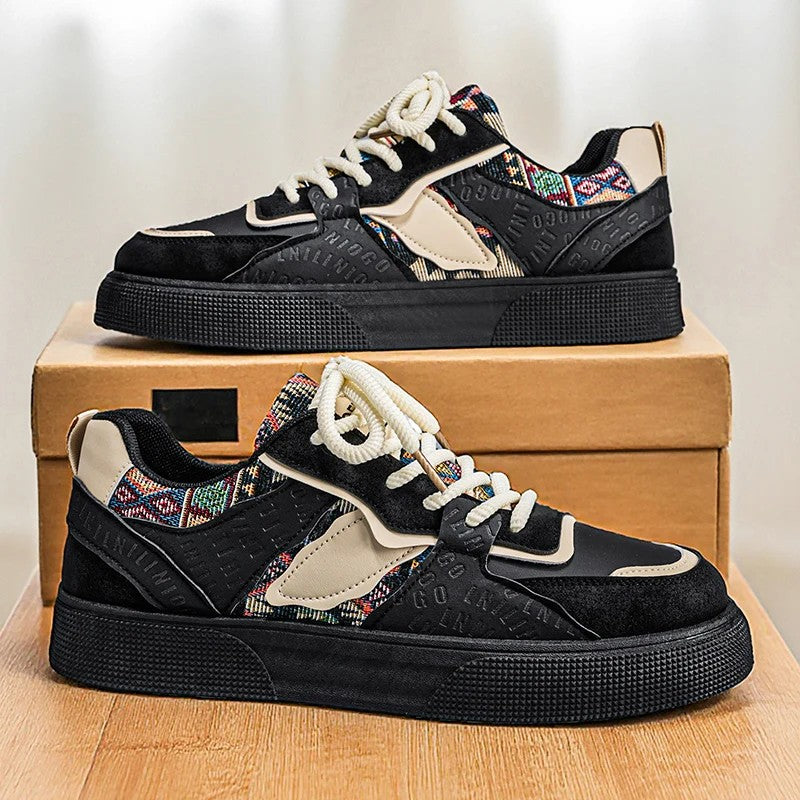Bazaar Woven-Panel Sneakers