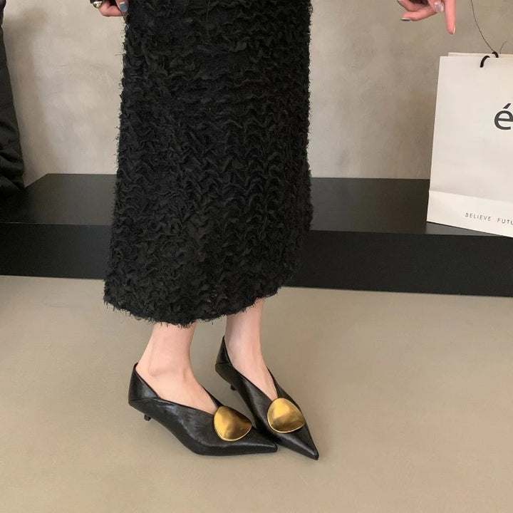 Solstice Medallion Kitten Pumps