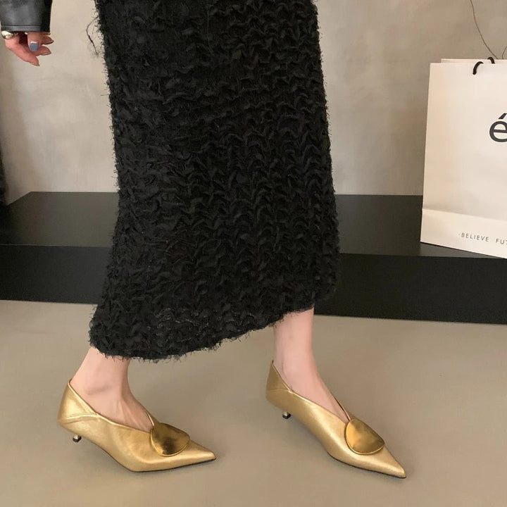 Solstice Medallion Kitten Pumps