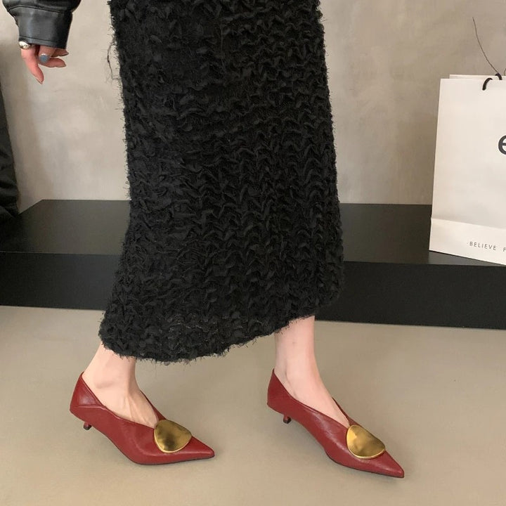 Solstice Medallion Kitten Pumps