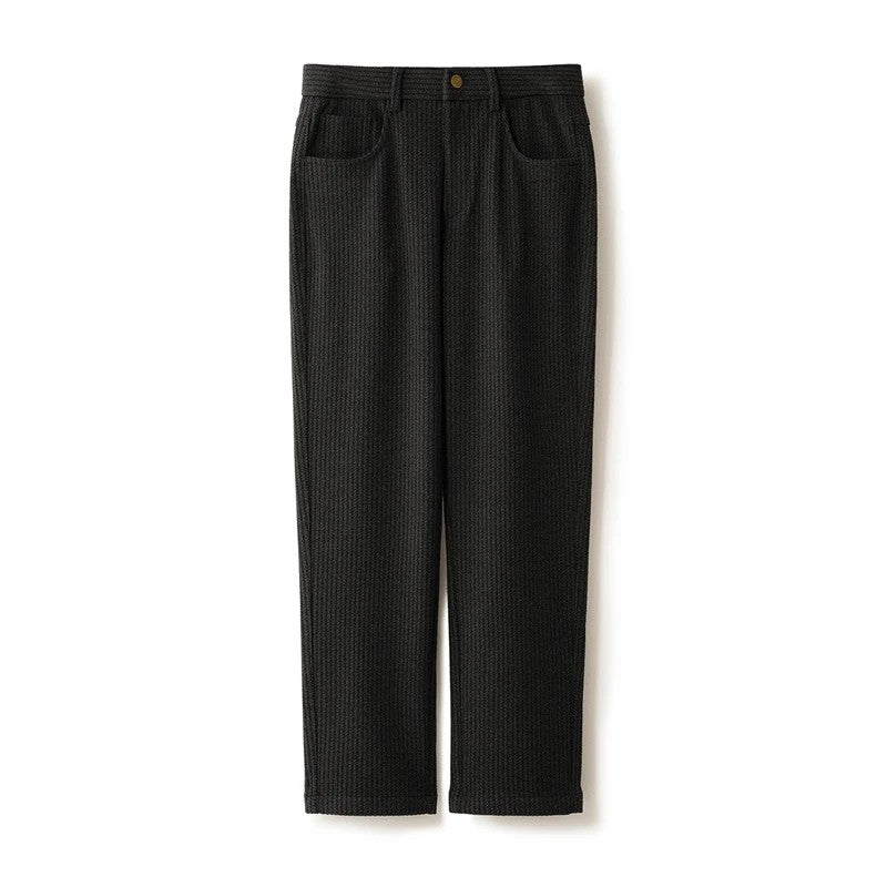 Waffle Knit Wool Trousers