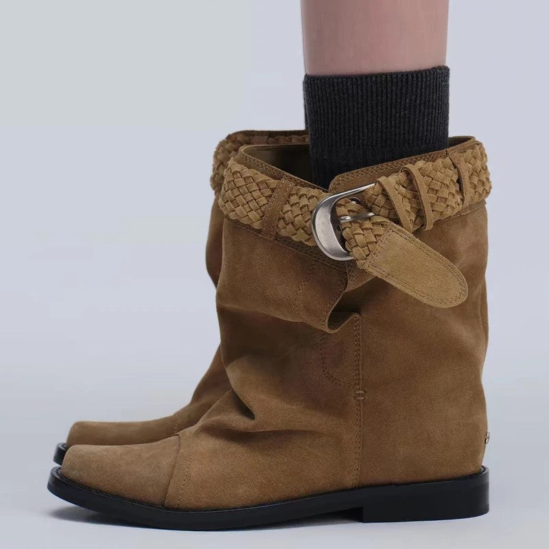 Saddler Woven Belt Boots