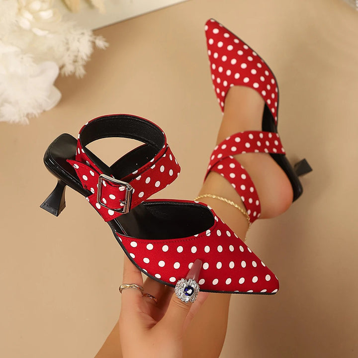 Dotti Cross-Strap Pumps