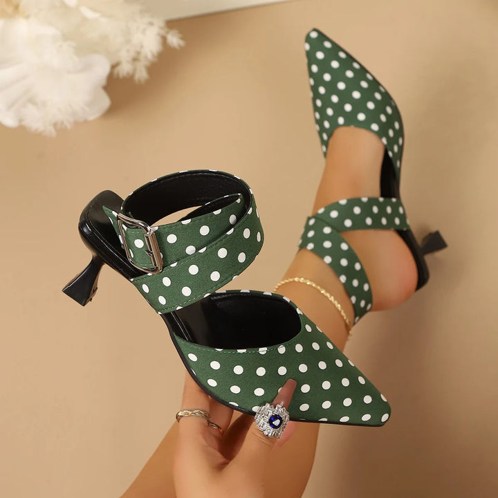 Dotti Cross-Strap Pumps