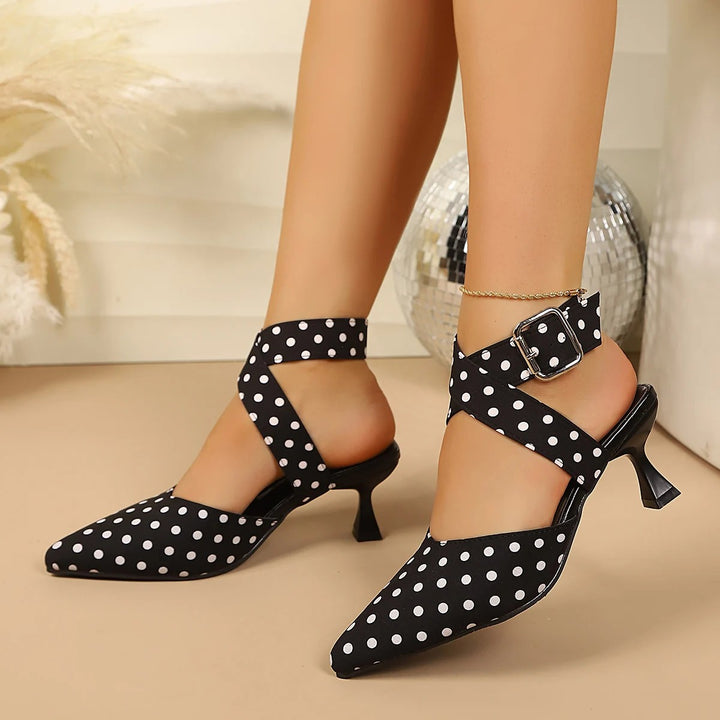 Dotti Cross-Strap Pumps