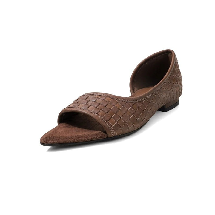 D'Orsay Woven Flats