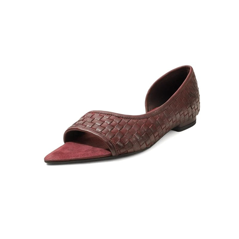 D'Orsay Woven Flats
