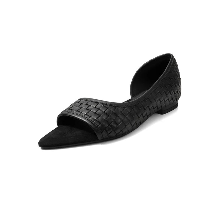 D'Orsay Woven Flats