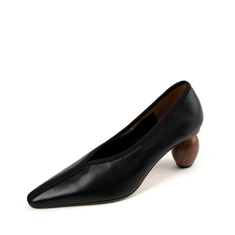 Grove Sculpted-Heel Pumps