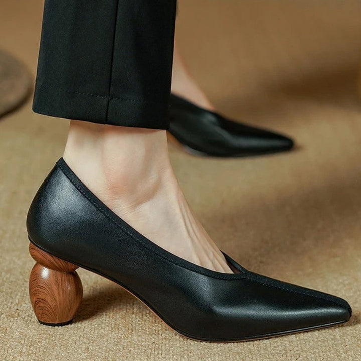 Grove Sculpted-Heel Pumps