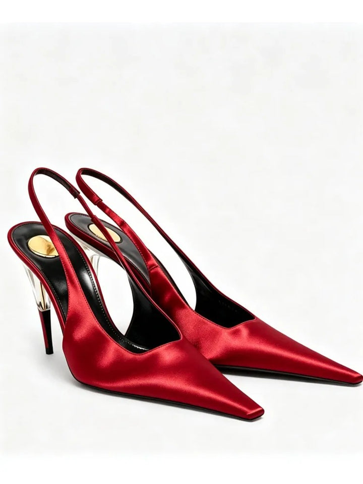 Sistine Satin Slingbacks