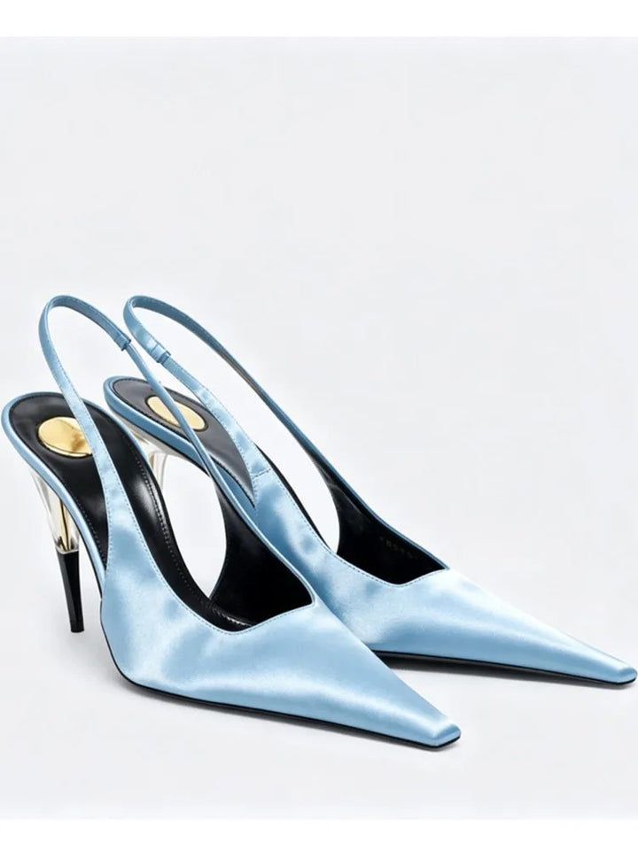 Sistine Satin Slingbacks