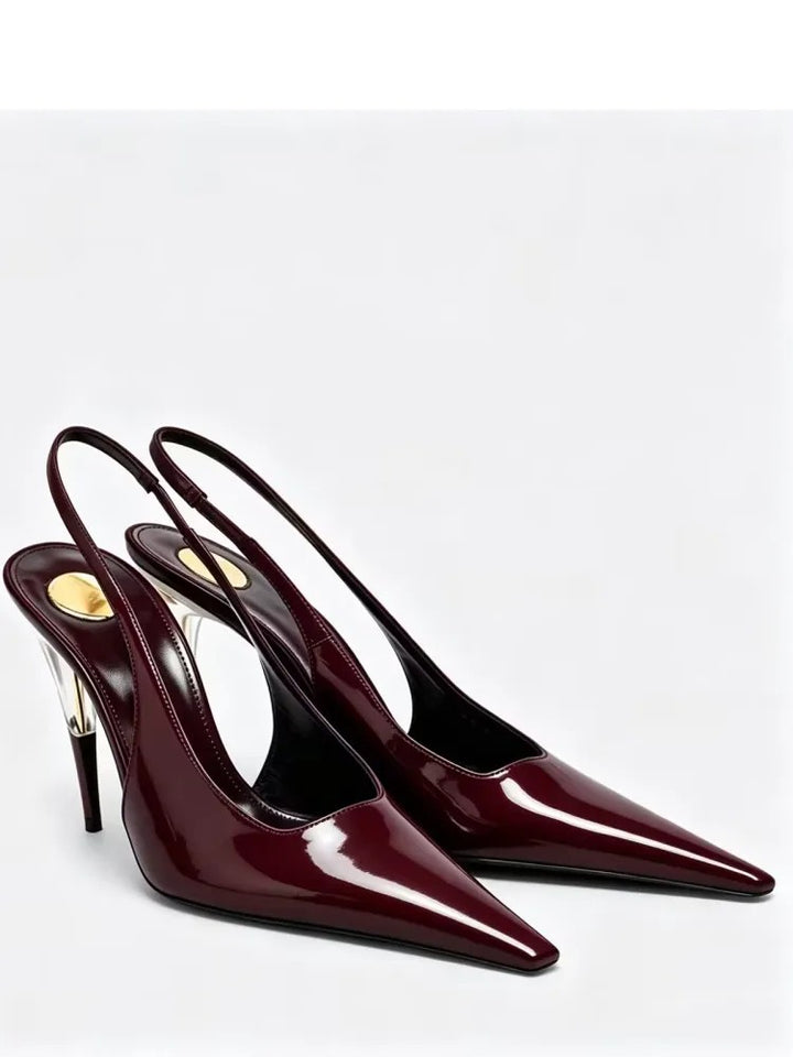 Sistine Satin Slingbacks