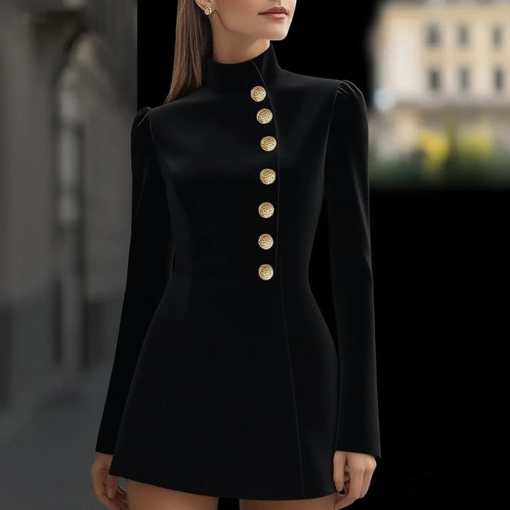 Cadenza Military Button Dress