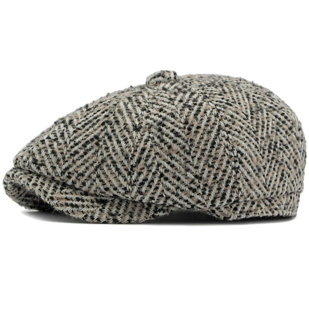 Newsboy Herringbone Baker Cap