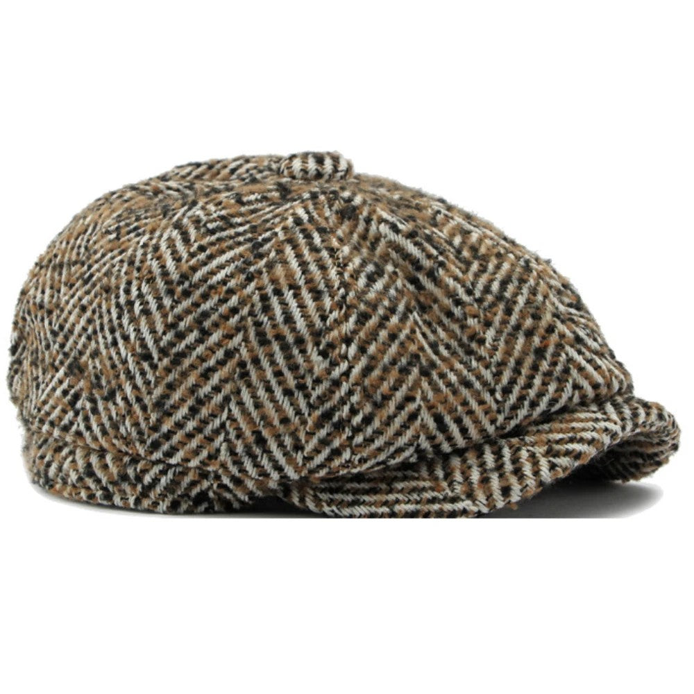 Newsboy Herringbone Baker Cap