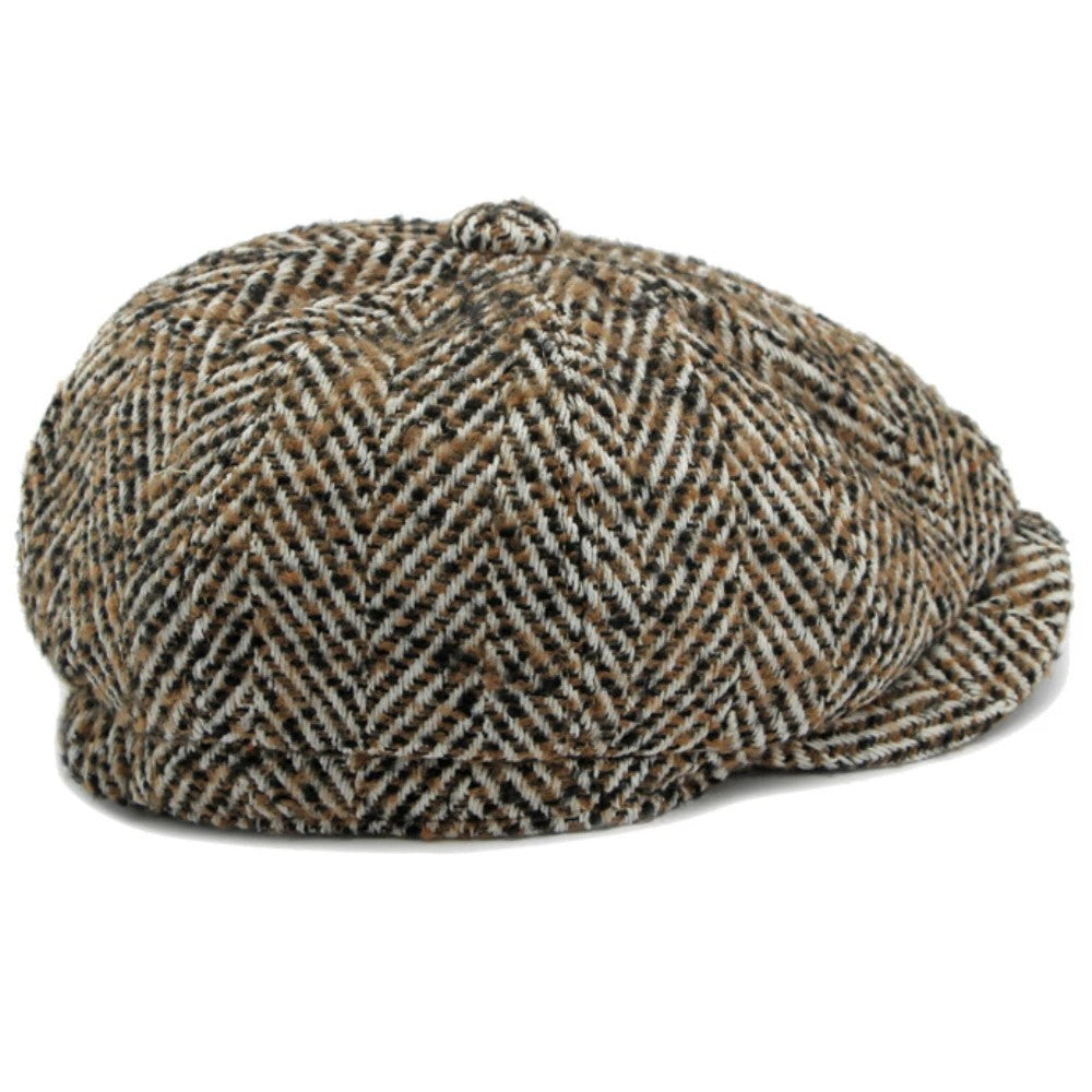 Newsboy Herringbone Baker Cap