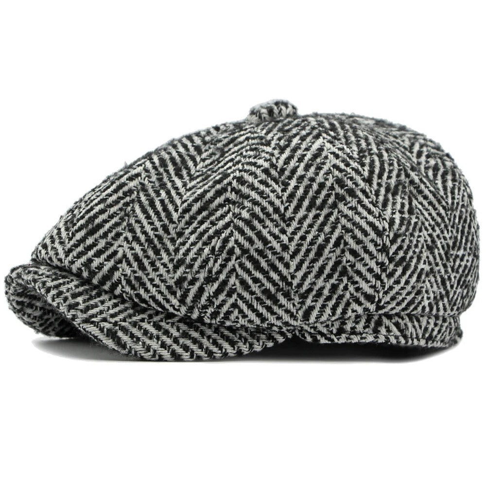 Newsboy Herringbone Baker Cap
