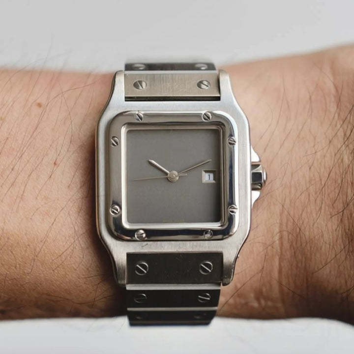 Aviator Square Steel Watch