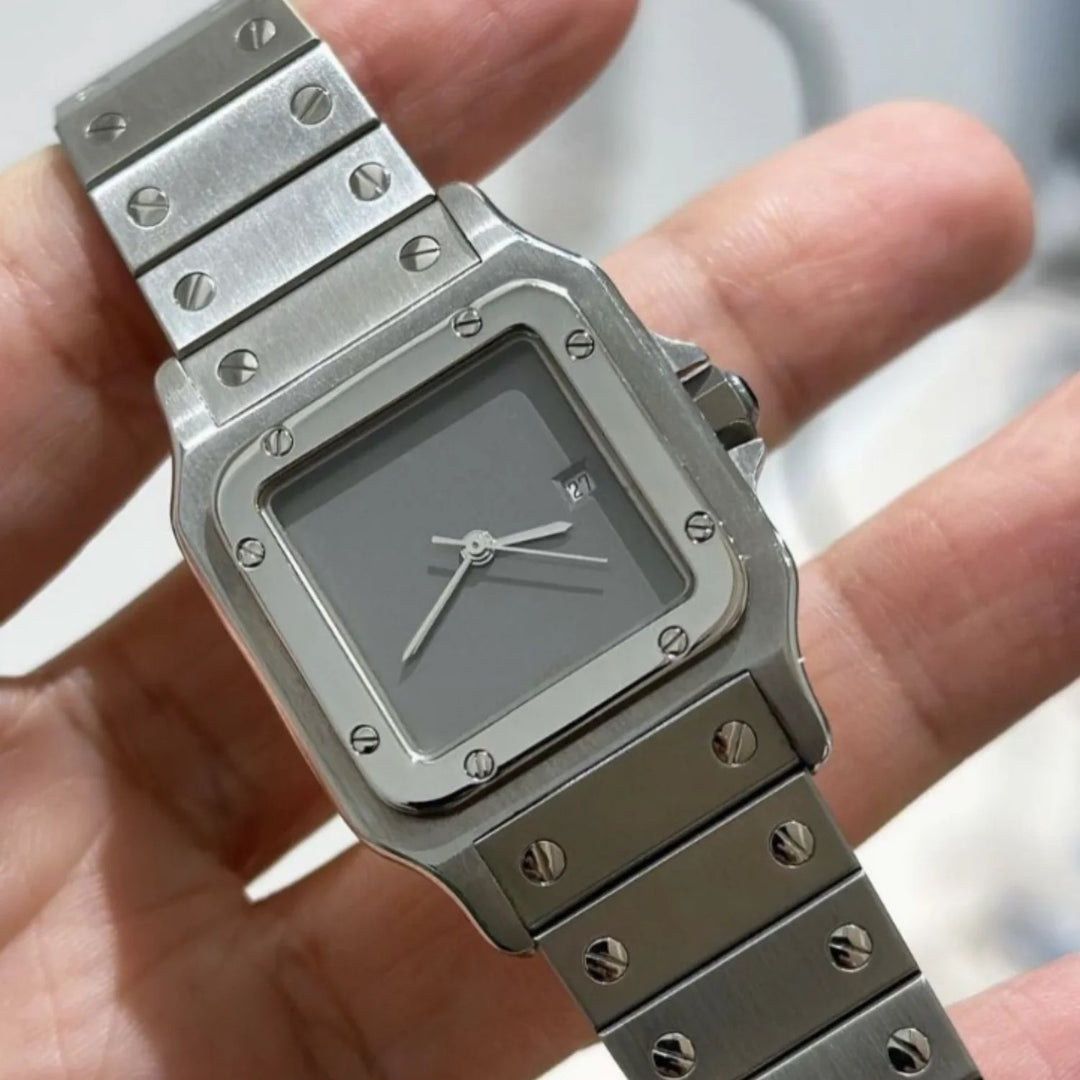 Aviator Square Steel Watch