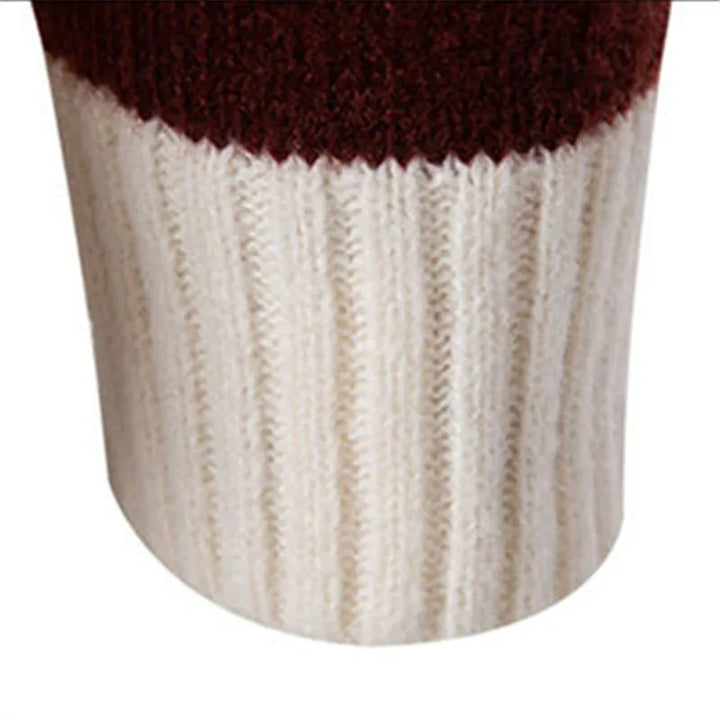 Ashland Patchwork Mock-Neck Sweater