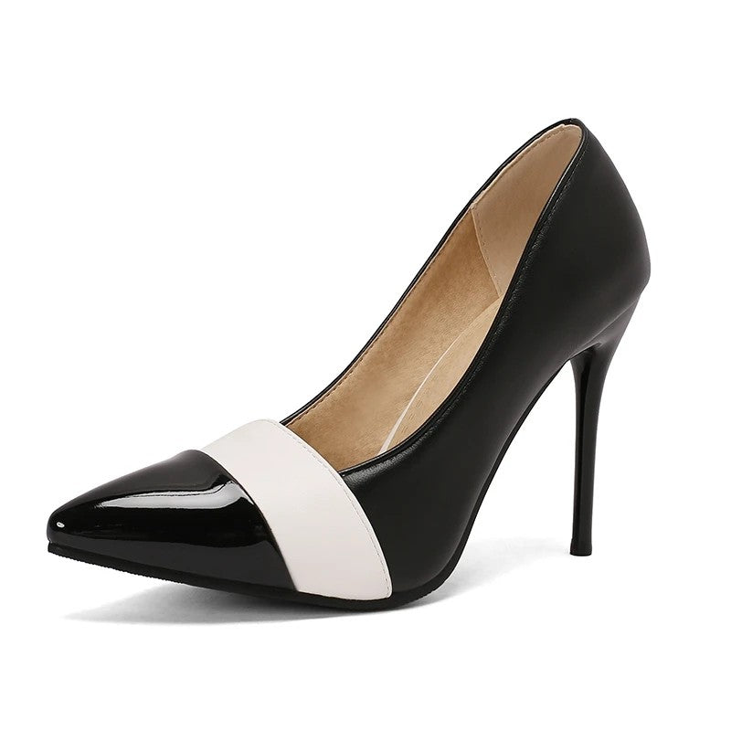 Tuxedo Cap-Toe Pumps