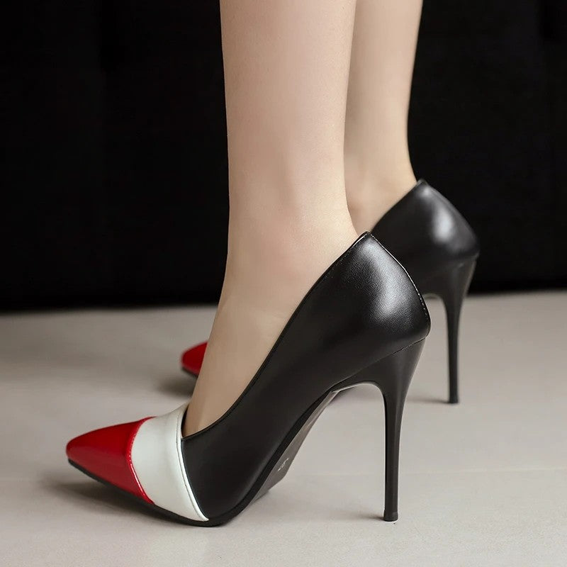 Tuxedo Cap-Toe Pumps