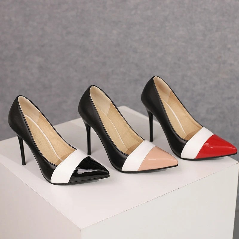 Tuxedo Cap-Toe Pumps