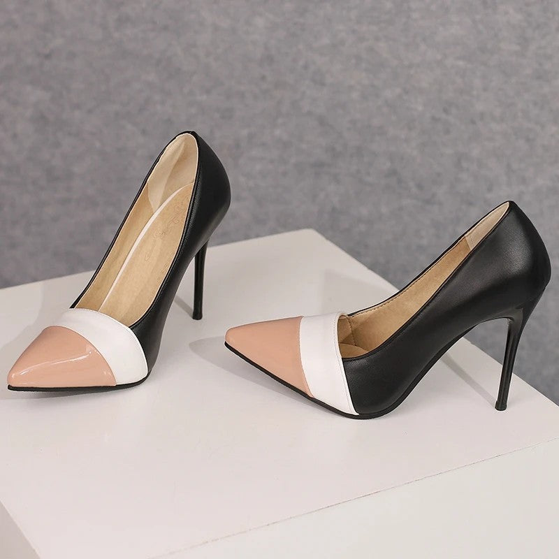 Tuxedo Cap-Toe Pumps