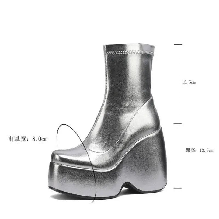 Vernice Platform Boots