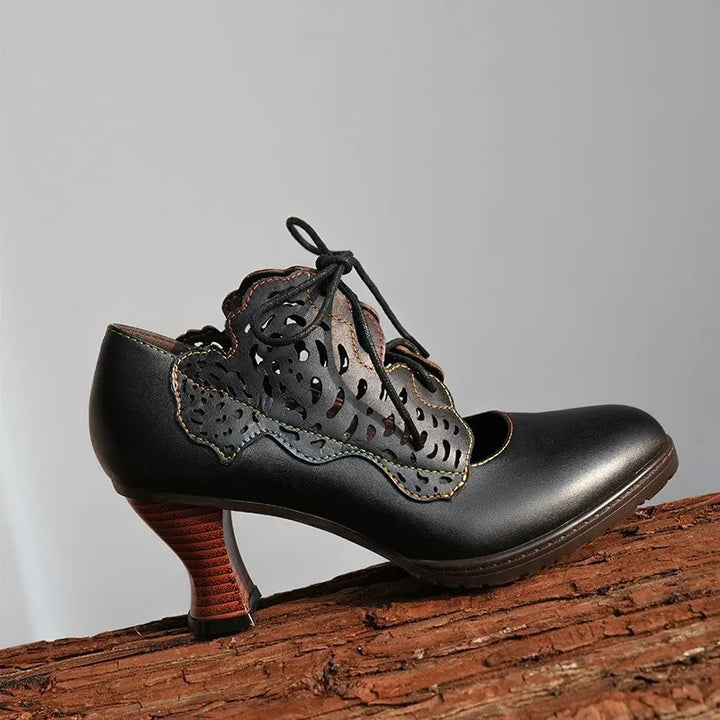 Traforata Lace-Up Pumps