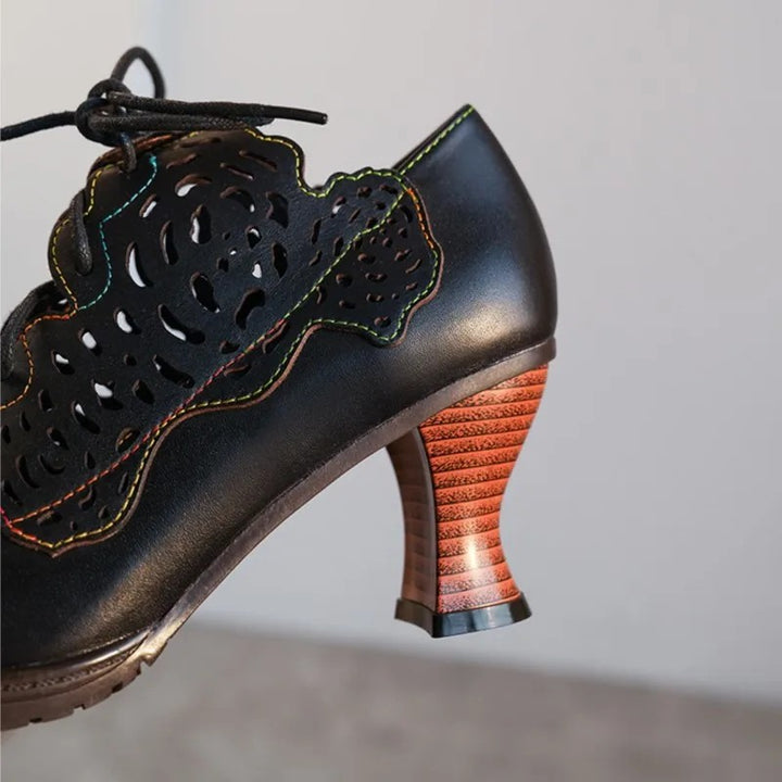 Traforata Lace-Up Pumps