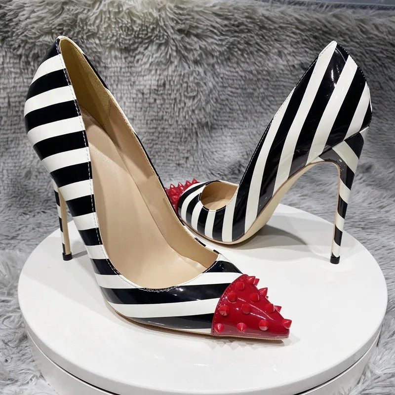 Harlequin Spike Stiletto Pumps