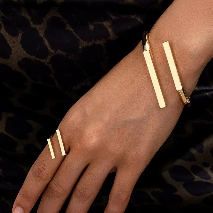 Obelisk Cuff Ring Set