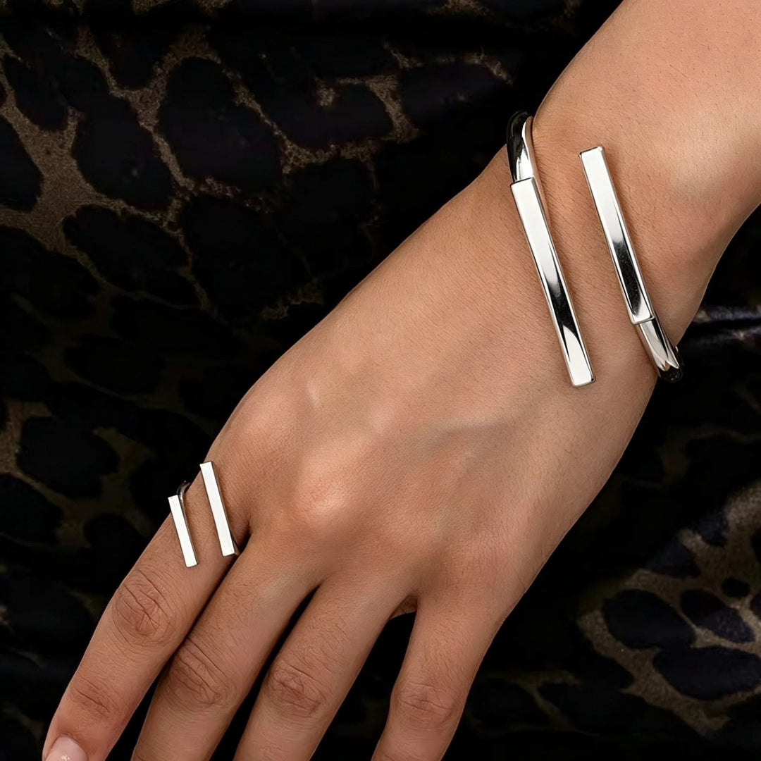 Obelisk Cuff Ring Set
