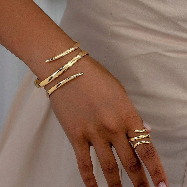 Obelisk Cuff Ring Set