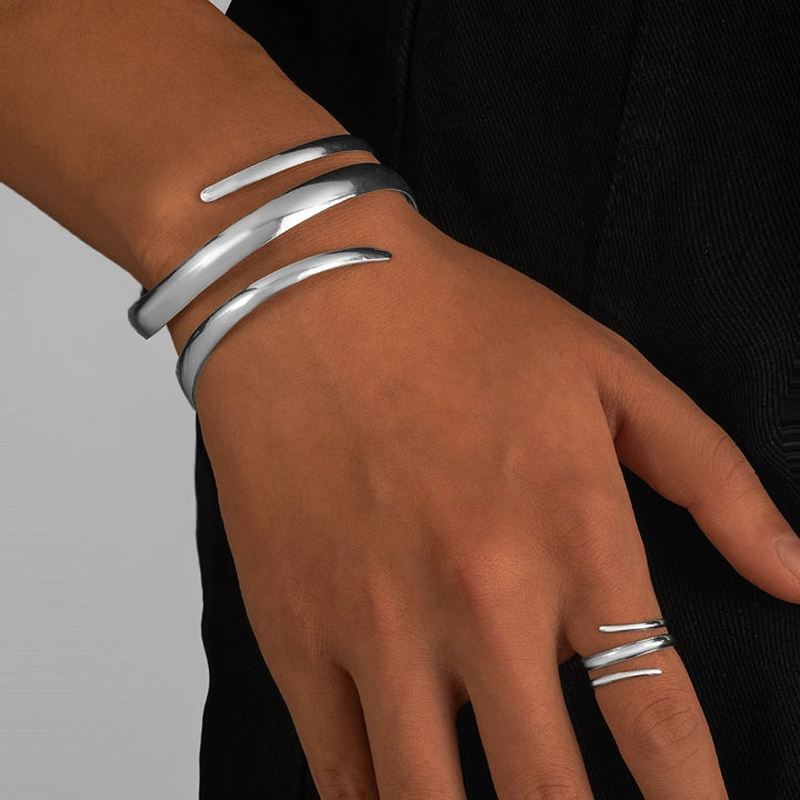 Obelisk Cuff Ring Set