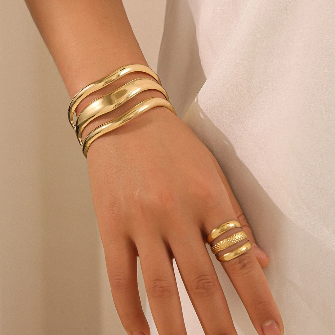 Obelisk Cuff Ring Set