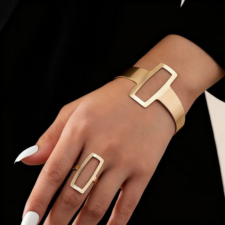 Obelisk Cuff Ring Set