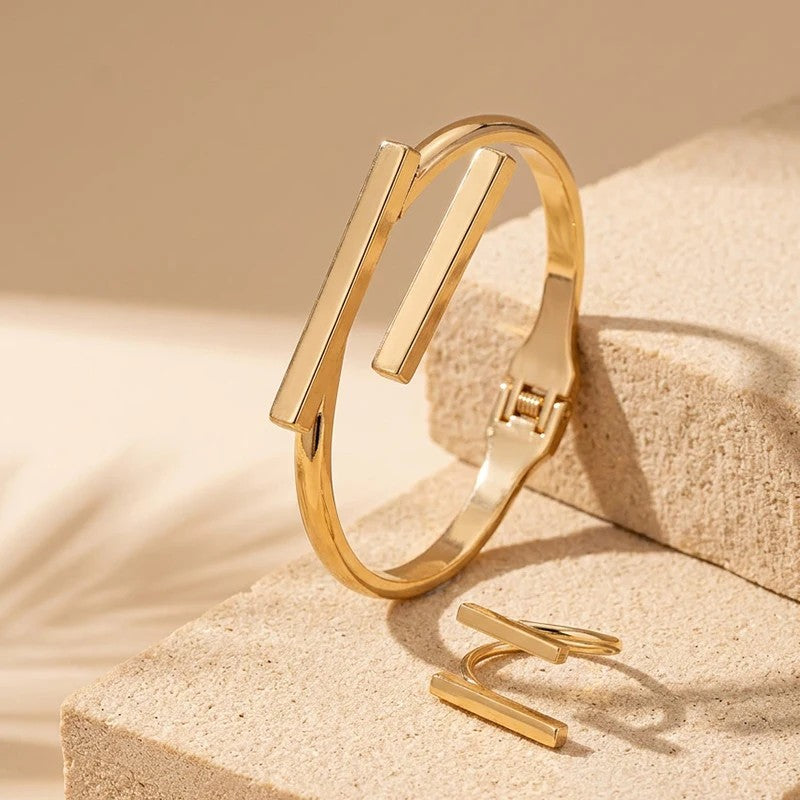 Obelisk Cuff Ring Set