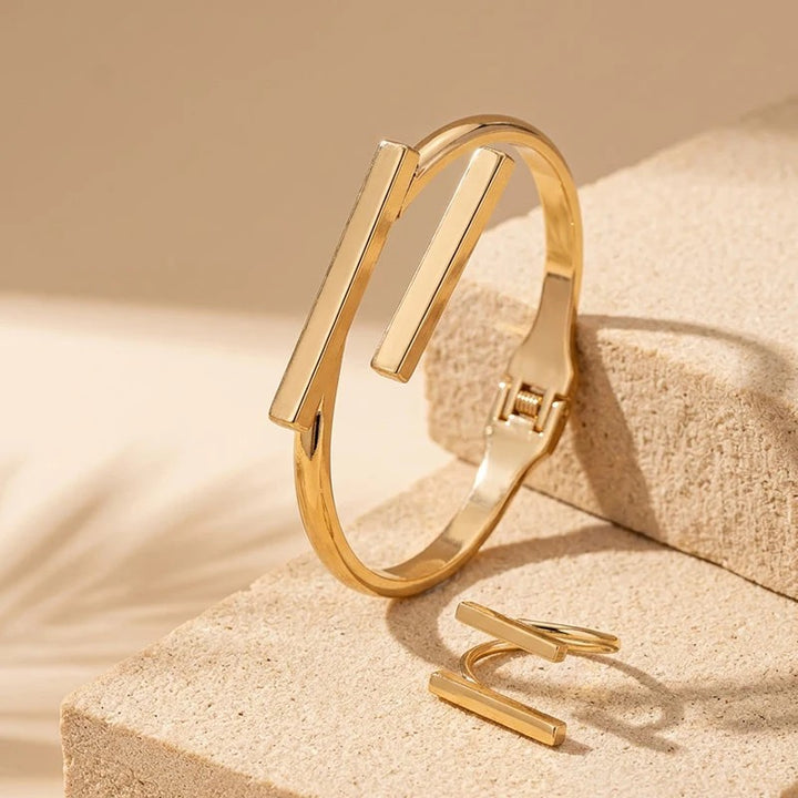 Obelisk Cuff Ring Set