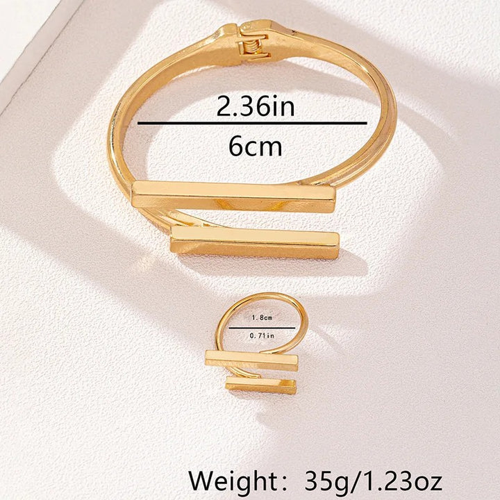 Obelisk Cuff Ring Set