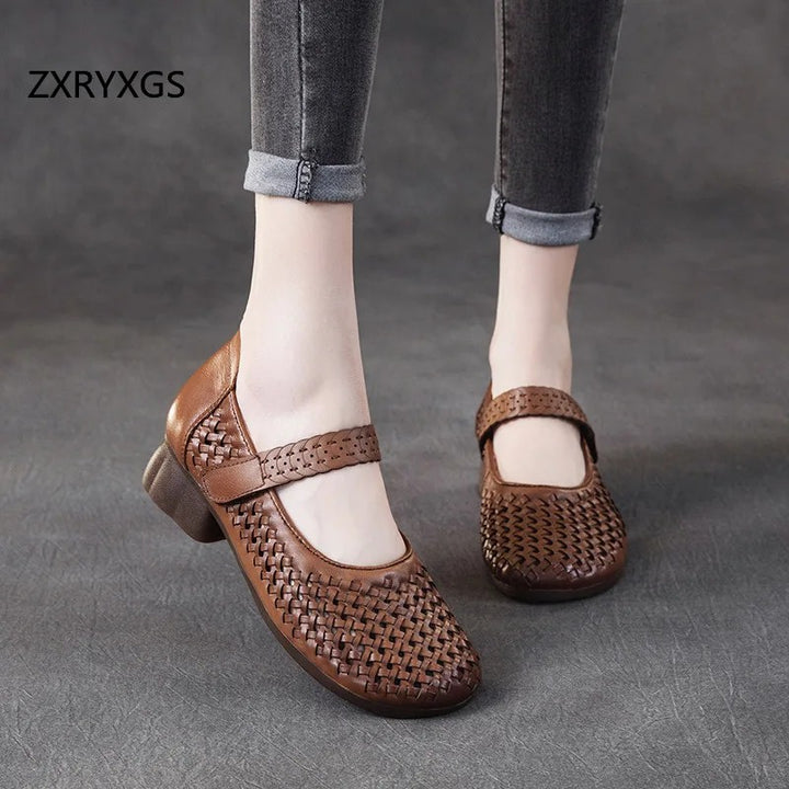 Intrecci Woven Mary Janes