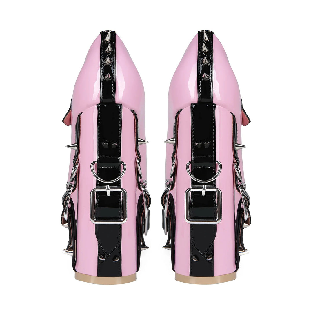 Vespera Spiked Mary Janes