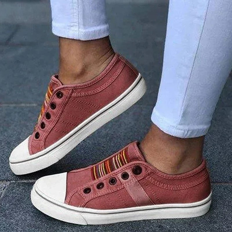 Cerise Canvas Sneakers