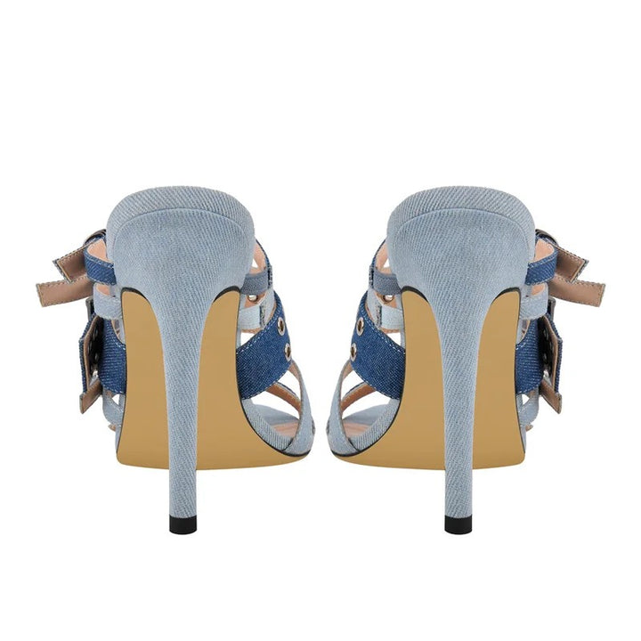 Strappati Denim Stilettos
