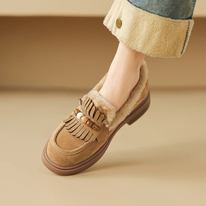 Tassela Shearling Loafers